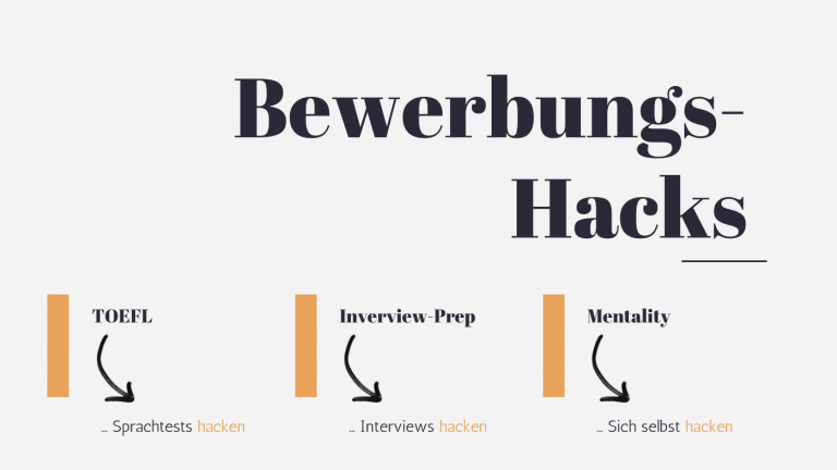 Read more about the article 3 Hacks für die Consulting-Bewerbung: Mach es Dir leichter!
